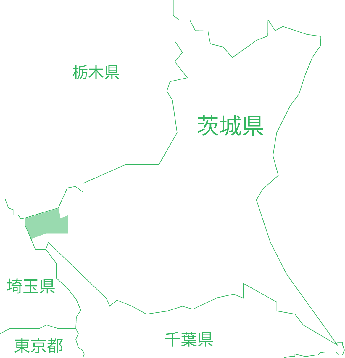 古河市の地図