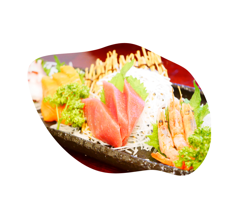 刺身三点盛りの画像